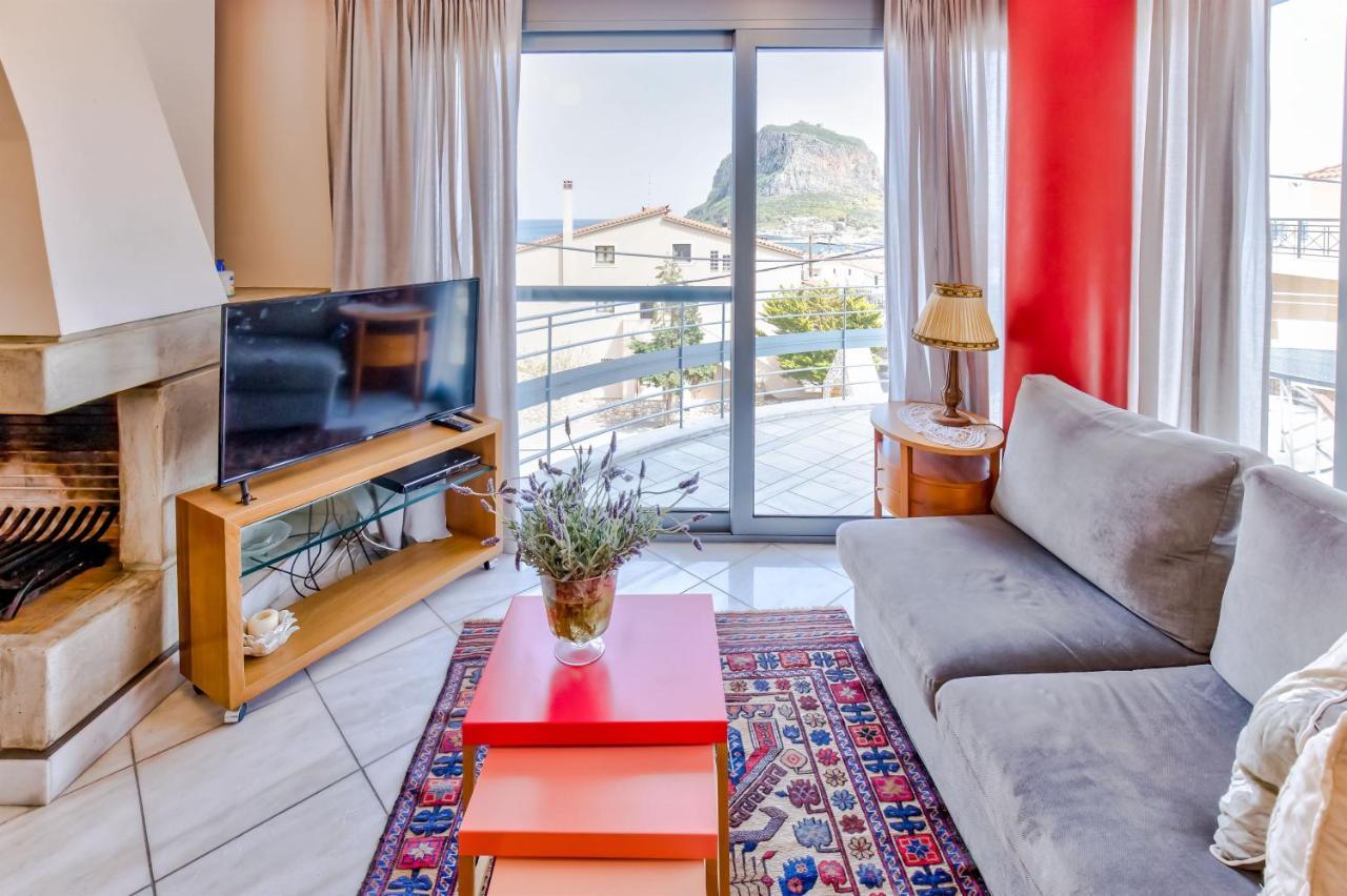 Monemvasia Modern Flat With Panoramic Sea View Dış mekan fotoğraf