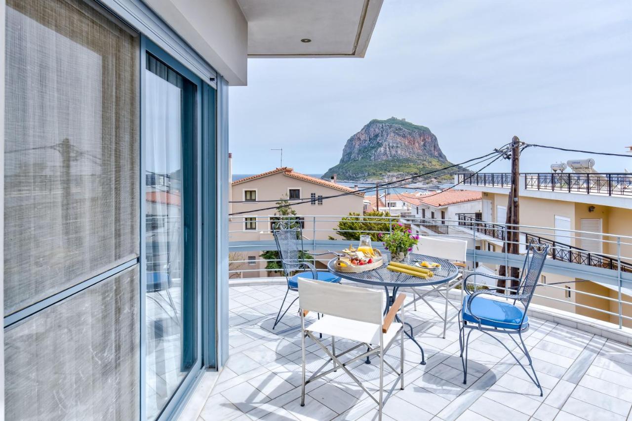 Monemvasia Modern Flat With Panoramic Sea View Dış mekan fotoğraf